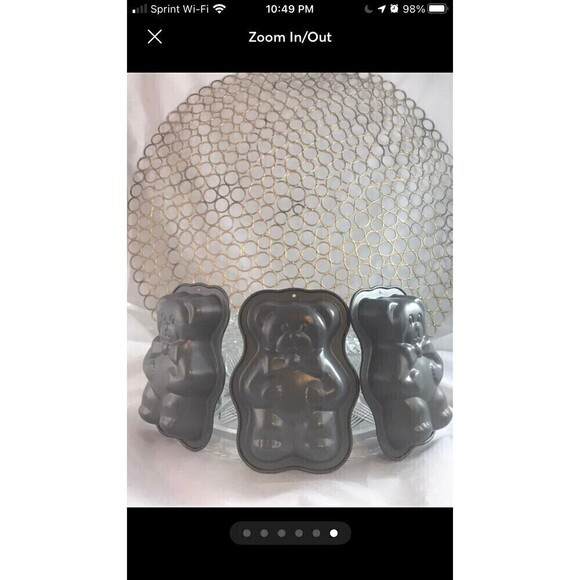 3 mini Bear cake molds NEW - Picture 6 of 6